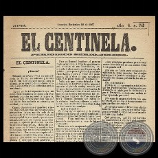 EL CENTINELA Nº 32 PERIÓDICO SERIO..JOCOSO, ASUNCIÓN, NOVIEMBRE 28 de 1867